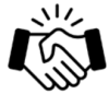 Hands shaking icon